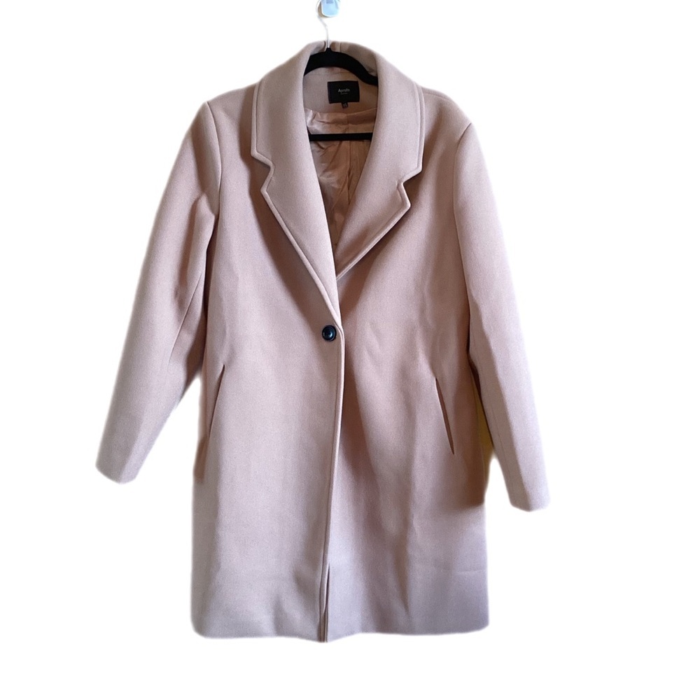 Aprsfn Women's Elegant Wool Blend Trench Coat